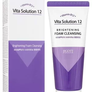 Jigott Vita Solution 12 Brightening Foam Cleansing Skaistinamasis Veido Prausiklis, 180 ml