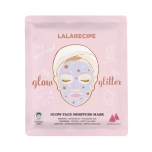 La La Recipe Glow Face Moisture Mask Šviesinamoji Drėkinanti Lakštinė Veido Kaukė, 23g