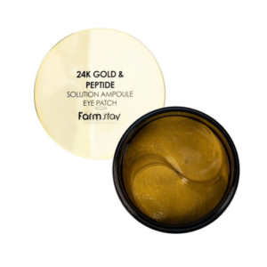 FarmStay 24K Gold & Peptide Solution Paakių Padeliai su 24 Karatų Auksu, 60 vnt.