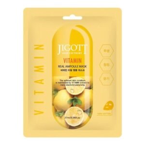 Jigott Vitamin Real Ampoule Veido Kaukė su Vitaminais, 27 ml
