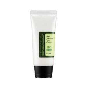 COSRX - Aloe Soothing Sun Cream SPF50+/PA+++ - Drėkinamasis Kremas su Apsauginiais Filtrais nuo Saulės, 50ml